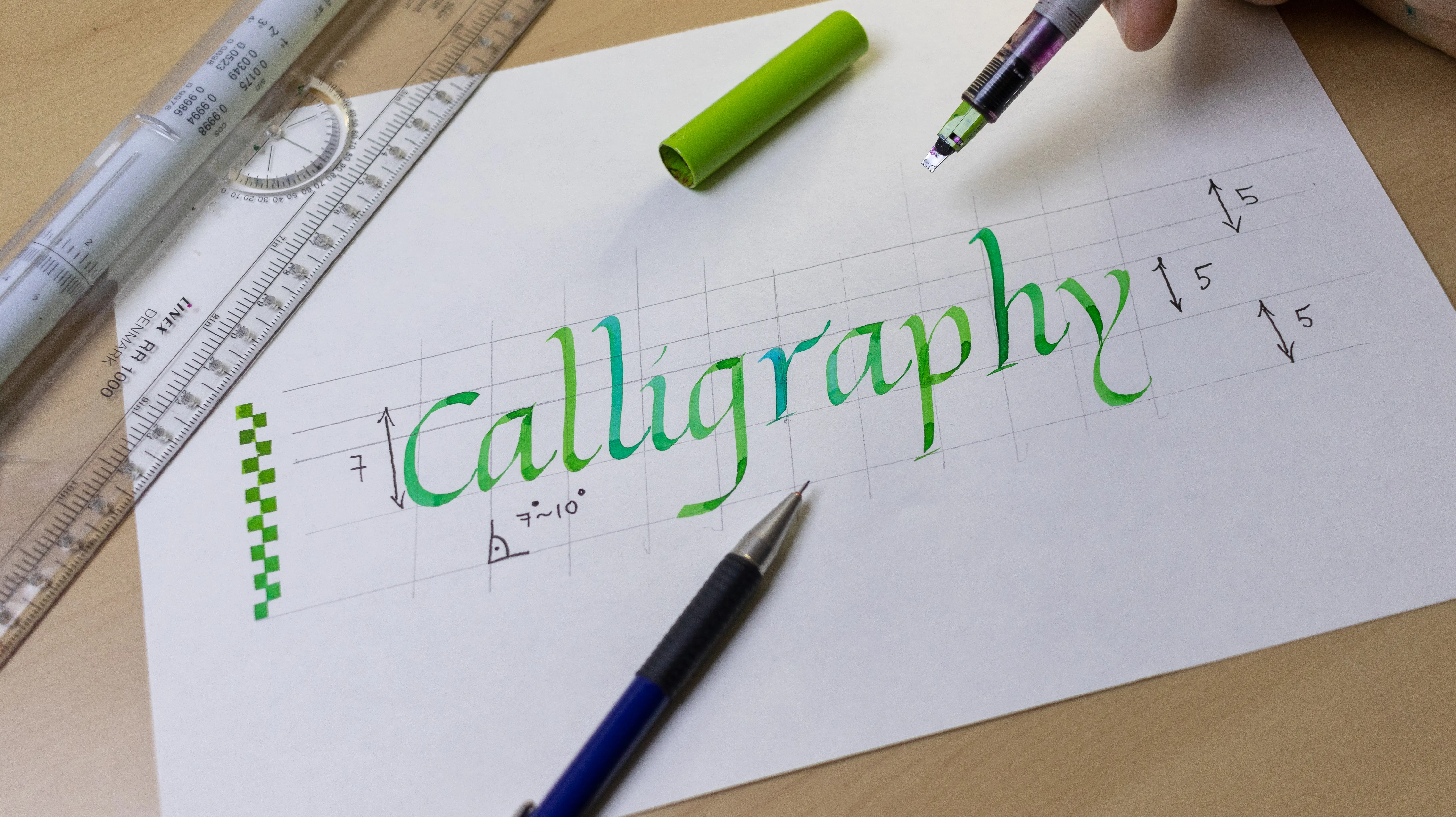 How To Make Calligraphy Guidelines Image 13 - Lettering Daily