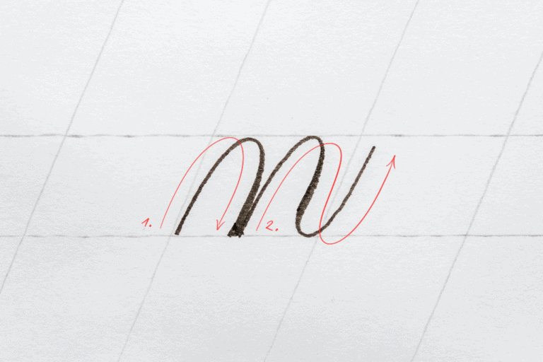 Brush Calligraphy Alphabet - A To Z (Lowercase Letters) | Lettering Daily