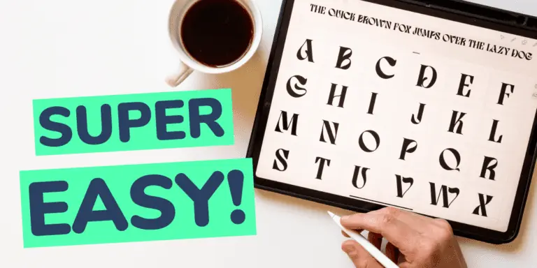 How To Make Handwritten Fonts on Your iPad