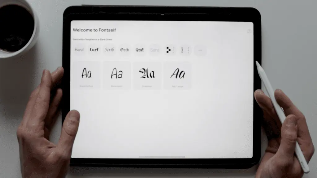 fontself app interface