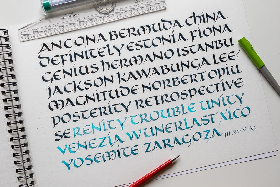 Abstract Outlining Technique : Try out this calligraphy trick! + Free  Download – Surely Simple
