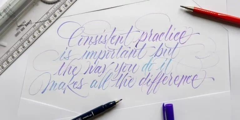 How to practice calligraphy effectively - cover image