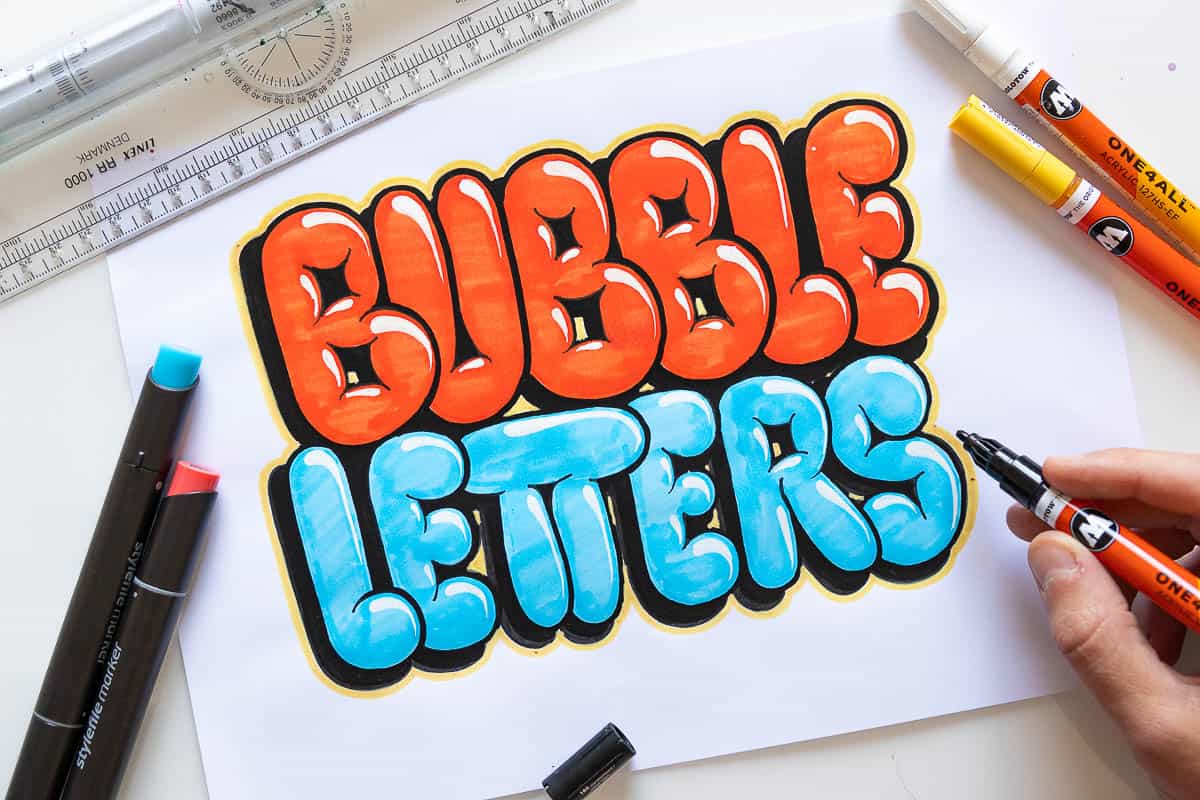 T letter design with brush stroke and modern 3d Vector Image